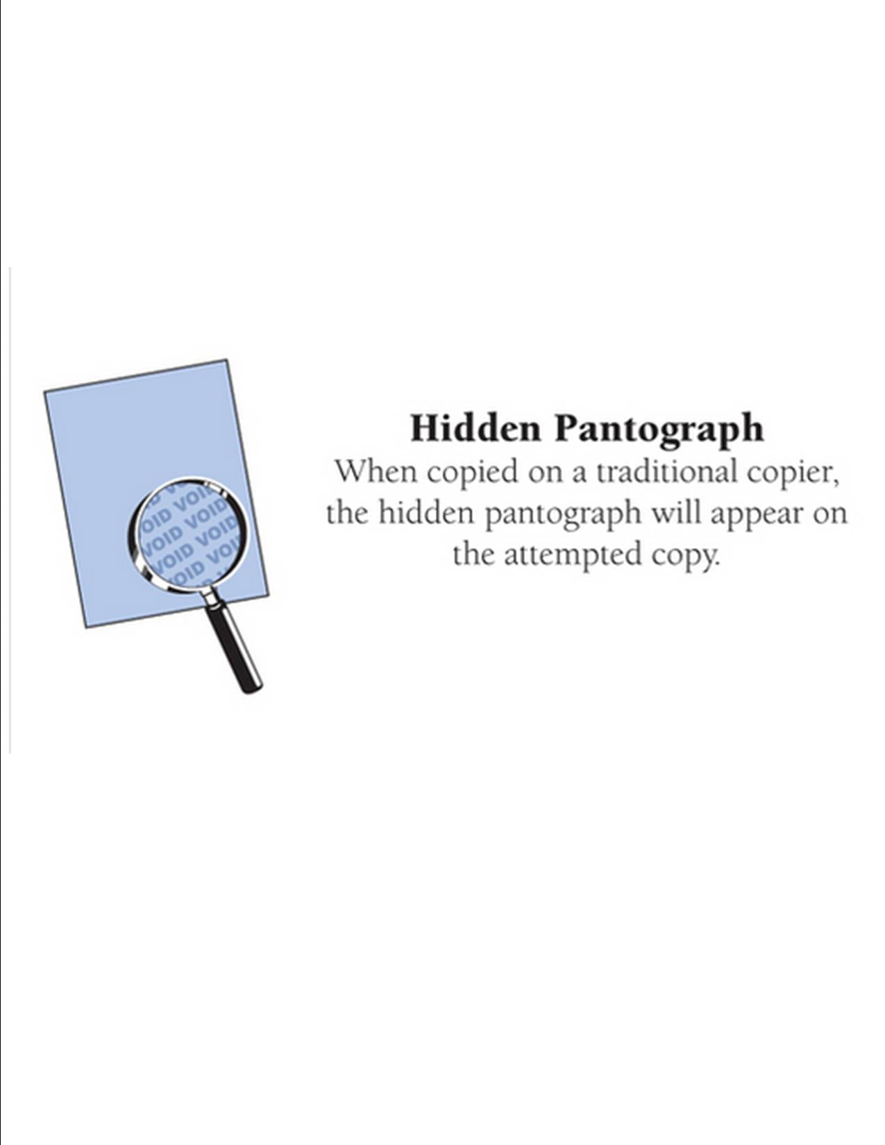 Laser Print Security Paper w Single Perf, Bond White 24lb, 8.5"x 11"-500 Sheets