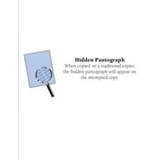 Laser Print Rx Security Paper (SGP-24-R), Bond Off-White 24-lb, 8.5 x 14 - PACK OF 500 SHEETS