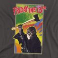 thumbnail image 2 of Friday The 13Th Retro Game Women's T Shirt, Charcoal, Small, 2 of 6