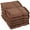 Brown, variant on Egyptian Cotton 600 GSM, 10-Piece Face Towel Set Peach