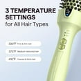 thumbnail image 2 of 2025   Professional Heated Round Brush - 1.5" Ionic Styler for Instant Blowout Results(Green), 2 of 5