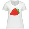 thumbnail image 3 of Inktastic Strawberry Fruit Women's Plus Size T-Shirt, 3 of 5