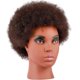 thumbnail image 2 of YBQF African American Mannequin Head with 100% Human Hair Kinky Curly Hair Hairdresser Practice Styling Training Head Cosmetology Manikin Doll Head for Dye Cutting Braiding(137B), 2 of 5