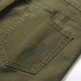 thumbnail image 4 of Denim Shorts Mens Sale Clearance Stretch Fit Faded Ripped Jean Shorts with Pockets Knee Length Classic Fit Casual Summer Holiday Half Pants Jeans Smart Shorts, 4 of 7
