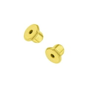 Replacement Pair (2) 18k Gold Plated Earring Screw Backs Fits In Season Jewelry