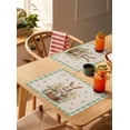 thumbnail image 5 of Easter Rabbit Watercolor Flower Kitchen Dining Table r Accessories 4/6pcs Placemat Heat Resistant Tableware Mat, 5 of 7