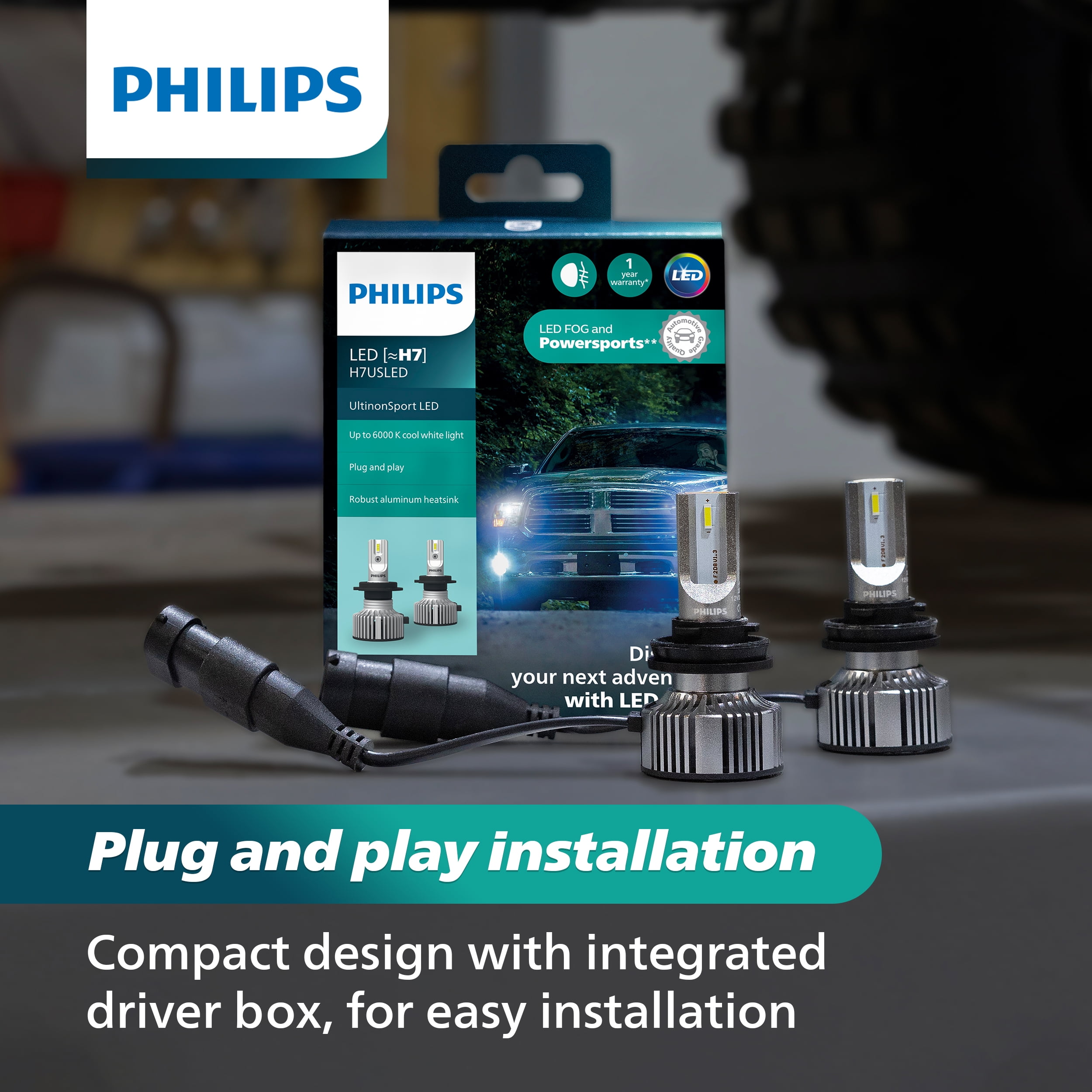 Philips Automotive Lighting 9007USLED Ultinonsport Led Fog & Powersports