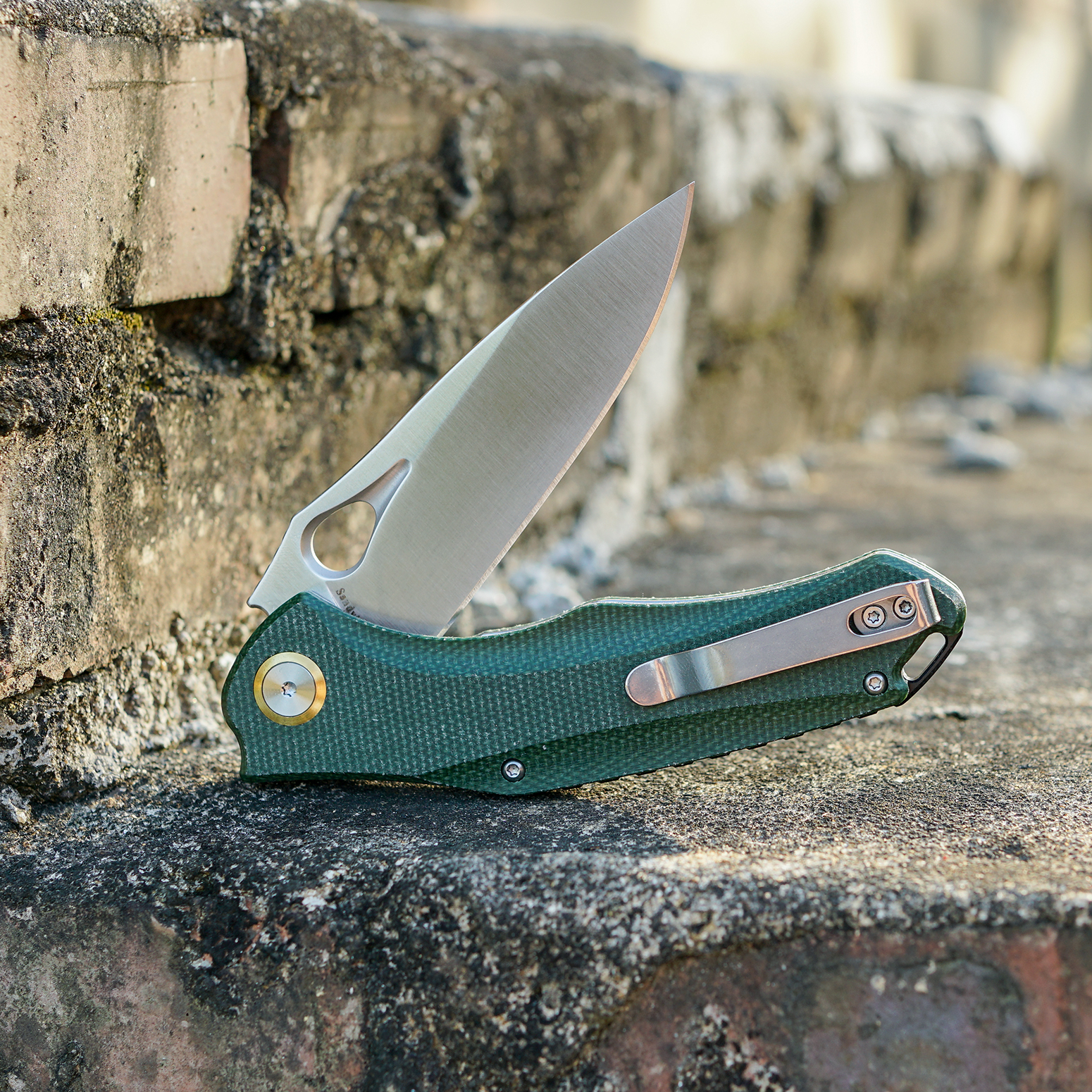 FORESAIL Praxis Pocket Folding Knife 3.62"14c28n Blade,4.8" Micarta handle.