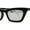 Black / Silver Mirror, variant on Womens Mod Squared Cat Eye Sunglasses All Black