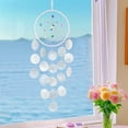 thumbnail image 4 of Wooowa Dreamcatcher with Sea Salt Shells - Bohemian Wind Chime, Unique Home & Patio Decor Accessory, 4 of 6