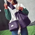 thumbnail image 3 of 3 unids/set de mochila sólida para mujer, bolso de hombro, monedero, bolsas de nailon para niñas (púrpura) Likrtyny Para estrenar, 3 of 6