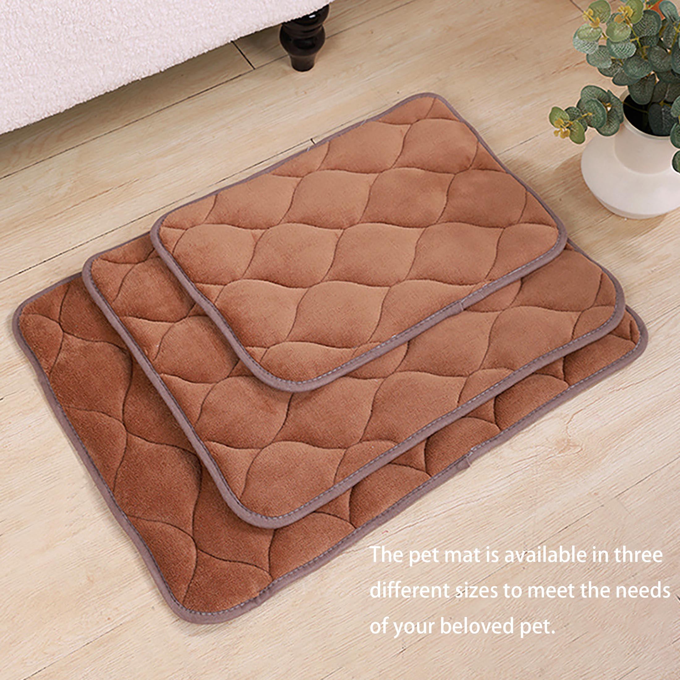 Washable Soft Dog Crate Mat with Anti-Slip Bottom, Durable Pet Bed Pad for Cages & Home - Multiple Sizes & Colors