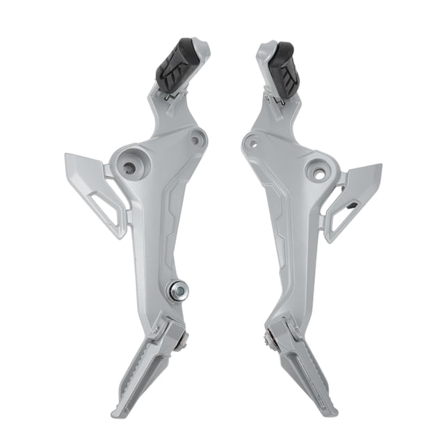 Pedal de motocicleta Unique Bargains para Honda Grom Msx125 SF 2017-2020, estribos para pies izquierdo y derecho, estribos antideslizantes de aleación de aluminio y goma, tono plateado, 1 par