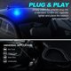 thumbnail image 3 of Luz de advertencia para vehículos con LED azul, luz intermitente magnética con toma para encendedor de cigarrillos de 12-24 V, 3 of 5