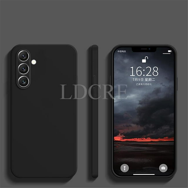 Funda de silicona líquida para Samsung Galaxy A54, carcasa protectora de TPU para Samsung A54, M54, M14, A34, A24, A53, A14, A04E, A04, A04S, A23, A33 Fivean unisex