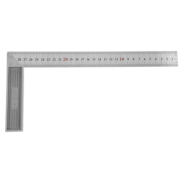 Règle Carrée en L à Angle 90° Outil de Mesure de Métal Règles de Charpentiers Angle Droit