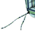 thumbnail image 5 of Jordan Manufacturing 72" x 21" Osio Nomad Blue and Green Stripe Rectangular Outdoor Chaise Lounge Cushion with Ties and Hanger Loop, 5 of 11