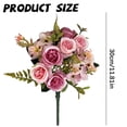 thumbnail image 3 of Artificial Fall Flowers Bouquet, Fake Rose Arrangement Autumn Table Centerpiece for Wedding, Home and Office, 3 of 6
