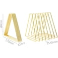 thumbnail image 2 of YSTIANN Gold Telescopic Book Organizer - 7-Section Adjustable Magazine Holder, Decorative Desktop File Sorter & Bookshelf Divider (Space-Saving Design) WJ85-4210, 2 of 6