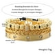 thumbnail image 1 of Pulseras de corona Micro pavé de lujo para hombre, abalorio real romano, brazaletes de cristales de acero inoxidable, regalo de joyería para pareja, 1 of 8