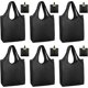 thumbnail image 1 of BeeGreen Lindo patrón de perro bolsas de comestibles plegables reutilizables, lavables, paquete de 6 bolsas de compras de tela de poliéster resistente Xlarge 50LBS para comestibles, ecológicas, 1 of 4
