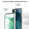 thumbnail image 5 of Nalacover for Samsung Galaxy S23 Marble Pattern Slim Case Compatible with MagSafe Wireless Charging, Soft Silicone/TPU Shockproof Non-Yellowing Lightweight Protective Cover, Green, 5 of 8