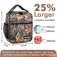 thumbnail image 2 of Tirrinia Insulated Lunch Box for Men Women, Portable Thermal Small Lunch Bag for Office Work Picnic, Reusable Compact Lunchbox Cooler Tote for Adults,Maple Leaf, 2 of 6