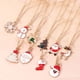 thumbnail image 2 of Collares de Navidad esmaltados para hombres y mujeres, juego de joyas de moda, árbol de Navidad, campana, Papá Noel, copo de nieve, colgantes, regalos, 3 piezas, 4 piezas, 2 of 4