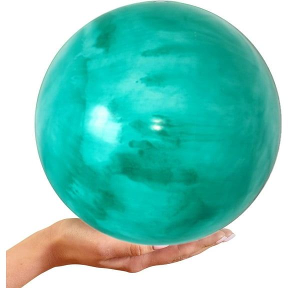 9 Inch Tie-dye Pattern Pilates Ball, Core Ball, Mini Pilates Ball for Physical Therapy,Small Exercise Ball Between Knees,Small Workout Ball for Barre,Yoga,Stability,Gym, with Inflatable Straw