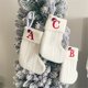 thumbnail image 2 of Decoración Navideña Niños De Punto Blanco Bordado Letra Calcetines De Navidad Bolsa, 2 of 4