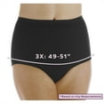 thumbnail image 4 of Lot de 3 Culottes de Contrôle de Vessie Réutilisables pour Femmes, Absorption Maximale, Noir, 3X (Convient aux Hanches : 49-51 Pouces), 4 of 10