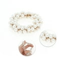 thumbnail image 3 of Unique Bargains 1 Pc Fashion Faux Pearls Hair Elastic Band Beige, 3 of 5