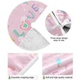 thumbnail image 2 of GZHJMY Valentine's Day Love Christmas Tree Skirt Home Decoration Large Round Christmas Tree Skirt for Holiday Party Home Christmas Day Ornaments, 35.4", 2 of 6
