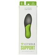 SofSole Sof Sole FIT Unisex Full-Length Foam Shoe Insert, Women's 5-6/Men's 3-4, Low Arch