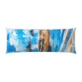 thumbnail image 2 of Lsque Greek Island Windmills Painting Body Pillow Case Cover,Ultra-Soft Microfiber Bed Pillow Cases 20x54 inches,Elegant Bedding,Breathable Durable Pillow Cover with Envelope Closure, 2 of 8