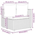 thumbnail image 4 of vidaXL Ensemble de Canapé de Jardin 10 Pcs avec Coussins en Rotin Poly Brun, 4 of 5
