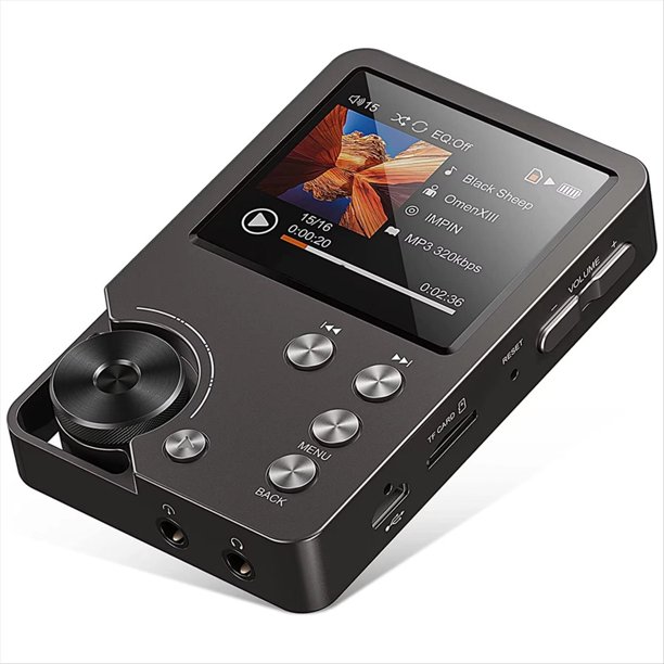 Reproductor de MP3, Reproductor de Música de Audio Digital Hi-Fi Portátil de Alta Definición DSD Sin Pérdida con Tarjeta de Memoria de 64 GB