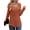 Caramel, variant on Square Neck Tops for Women Long Sleeve Dressy Blouses Button Side Tunic Shirts