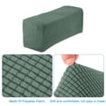 thumbnail image 4 of Uxcell 2pcs Stretch Armrest Covers, Couch Arm Covers with Twist Pin, Protector Slipcovers for Chairs Sofa Tea Green, 4 of 7