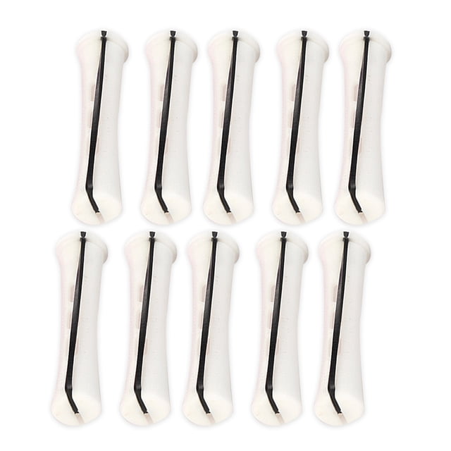 Vogacara Rizador de pelo de 10 piezas, servicio de larga duración, gran calidad, operación de estilo tonto, Color brillante, peluquería, Cuidado del cabello 1.6 cm 2 blanco 10 artículos