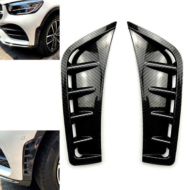 2pcs Set Front Wheel Vent Hood Fender Cover Decoration for Mercedes-Benz GLC Class 2020-23-