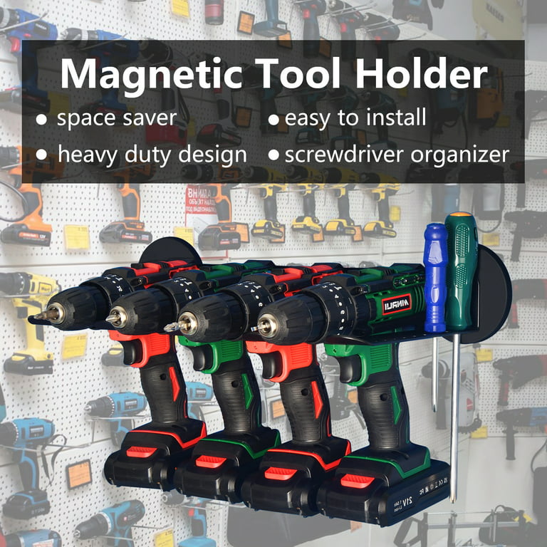  MUTUACTOR Power Tool Organizers and Storage Drill Tools Holder  Magnetic Mount,Heavy Duty Magnetic Tool Holder,Utility Storage Rack for  Garage,Warehouse,Clearance,Hand Tools,Workshop,Shed : Tools & Home  Improvement