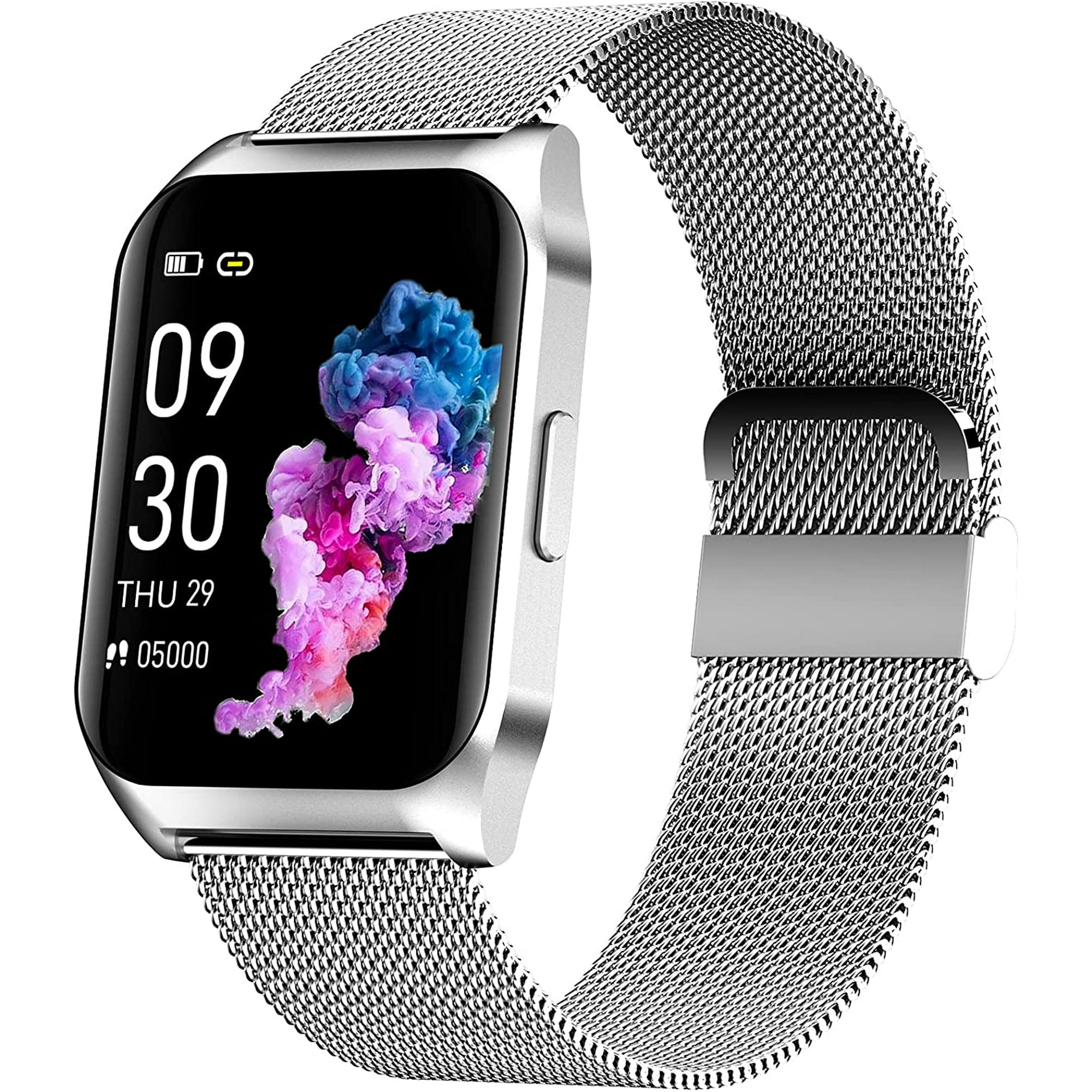 Smart Watch with Make Answer Refuse Call Portable Music Player Fitness Tracker with Heart Rate Monitor Sleep Tracker Steps Counter for Men Women