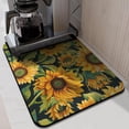 thumbnail image 2 of Washable Rubber Sunflower Cute Floral Dish Drying Mats for Kitchen Counter Home Large Coffee Bar Pad Accessories and Decor for Utensils Stemware 18''x24'', 2 of 7