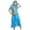 Sky Blue, variant on Girls Traditional Dance Performance Outfit With Flowing Skirt For Stage Ethnic Belly Dance Girls 2 Piece Outfits