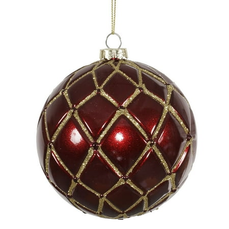 6ct candy finish burgundy with gold glitter net christmas 6ct candy finish burgundy with gold glitter net christmas