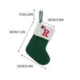 thumbnail image 3 of PALIFEUR Christmas Stockings with Initials, 6x7 Inch Christmas Decorations Stocking, Personalized Christmas Stockings for Christmas Tree Decorations Holiday Party, Green, 3 of 3