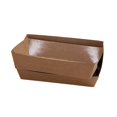thumbnail image 4 of Boat Shaped Disposable Packing Box Made of Kraft Paper for Snack Food and Storage Use Light Brown, 4 of 9