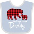 thumbnail image 3 of Inktastic I Love My Daddy Boys or Girls Baby Bib, 3 of 4
