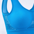 thumbnail image 4 of Munlar High Impact Sports Bras for Women Supportive No Wire Seamless Light Blue Plus Size Bras M, 4 of 5